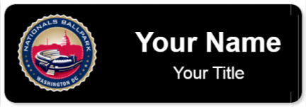 Custom name badges for Nationals Park