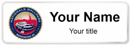 Custom name badges for Nationals Park