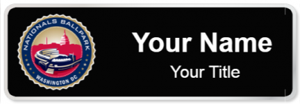 Custom name badges for Nationals Park