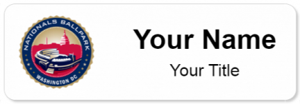 Custom name badges for Nationals Park