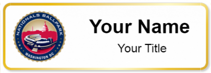 Custom name badges for Nationals Park