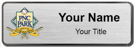 Custom name badges for PNC Park