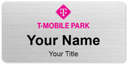 Custom name badges for T Mobile Park