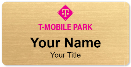 Custom name badges for T Mobile Park