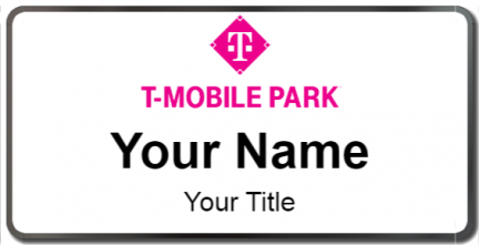 Custom name badges for T Mobile Park