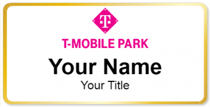 Custom name badges for T Mobile Park