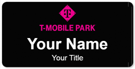 Custom name badges for T Mobile Park