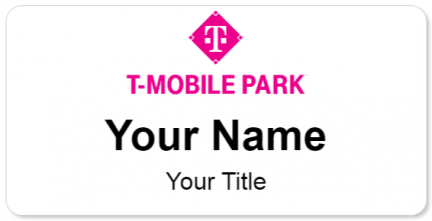 Custom name badges for T Mobile Park