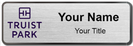 Custom name badges for Truist Park