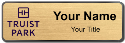 Custom name badges for Truist Park