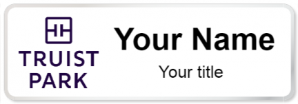 Custom name badges for Truist Park