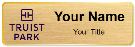 Custom name badges for Truist Park