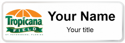 Custom name badges for Tropicana Field