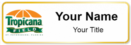 Custom name badges for Tropicana Field