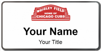 Custom name badges for Wrigley Field