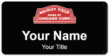 Custom name badges for Wrigley Field