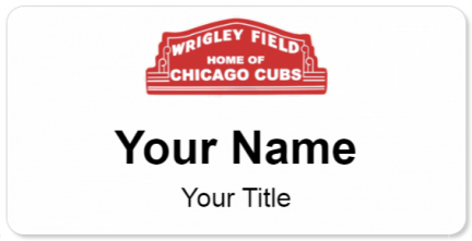 Custom name badges for Wrigley Field