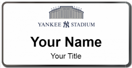 Custom name badges for Yankee Stadium