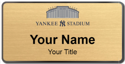 Custom name badges for Yankee Stadium