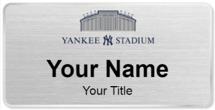 Custom name badges for Yankee Stadium