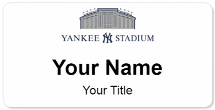 Custom name badges for Yankee Stadium