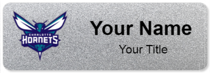 Custom name badges for Charlotte Hornets