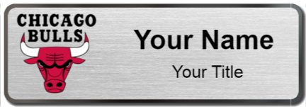 Custom name badges for Chicago Bulls
