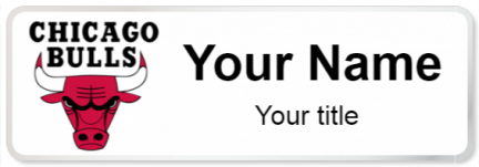 Custom name badges for Chicago Bulls