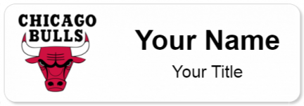 Custom name badges for Chicago Bulls