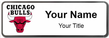 Custom name badges for Chicago Bulls