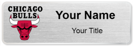 Custom name badges for Chicago Bulls