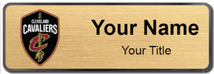 Custom name badges for Cleveland Cavaliers