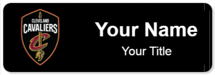 Custom name badges for Cleveland Cavaliers