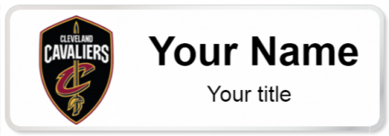 Custom name badges for Cleveland Cavaliers