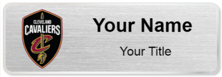 Custom name badges for Cleveland Cavaliers