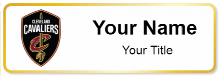 Custom name badges for Cleveland Cavaliers