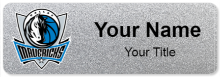 Custom name badges for Dallas Mavericks