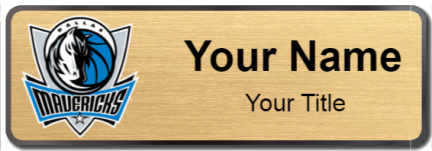 Custom name badges for Dallas Mavericks