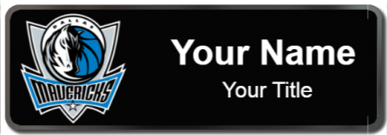Custom name badges for Dallas Mavericks