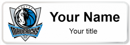 Custom name badges for Dallas Mavericks