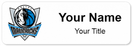 Custom name badges for Dallas Mavericks