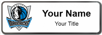 Custom name badges for Dallas Mavericks