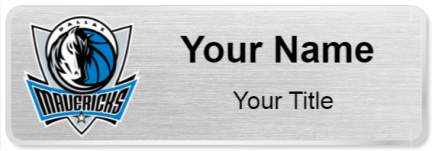 Custom name badges for Dallas Mavericks