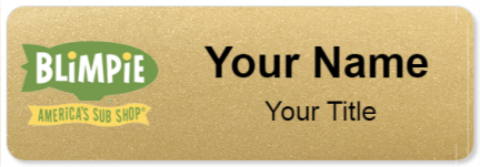 Custom name badges for Blimpie