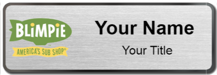 Custom name badges for Blimpie