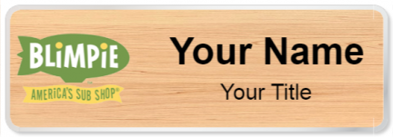 Custom name badges for Blimpie
