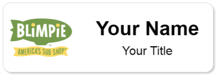 Custom name badges for Blimpie