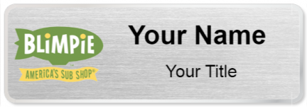 Custom name badges for Blimpie