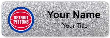 Custom name badges for Detroit Pistons