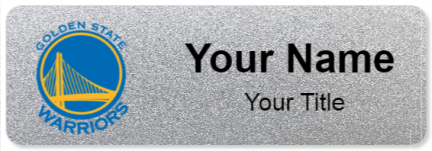 Custom name badges for Golden State Warriors